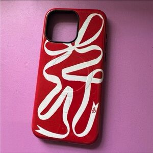 Red and White Artistic Phone Case